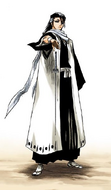 Byakuya drops his Zanpakutō to initiate Bankai.