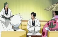 Inaba reveals to Hitsugaya that there is no record of Nanao and Rangiku traversing the Dangai.