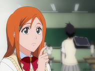 Orihime recalls Tatsuki acting strangely.