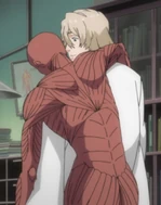 Kisuke with a prototype Gigai.