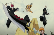 Kon attacks Inaba with the others.