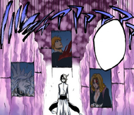 Ulquiorra shows Orihime her friends with Garganta Broadcast.