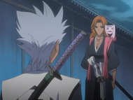 Hitsugaya decides to confront Koga alone.