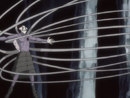 Parateraul extends dozens of spikes from his back.