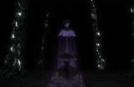 Aizen frees himself from his restraints after Shunsui unlocks his mouth.