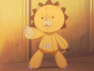 Kon is given a plushie body.