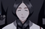 Unohana thanks Mayuri for tending to the wounded.