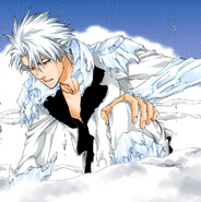 The last petals disappear from Hitsugaya's Bankai, prompting his maturation.