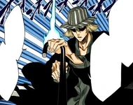 Urahara recites the incantation for Keikaigi.