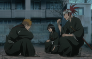 Renji and Rukia finds Ichigo Kurosaki.