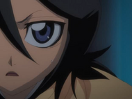 Rukia permits Kaien to kill her after she saves Orihime.