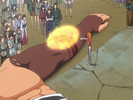 Orihime heals Jidanbō.