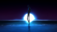 A Fullbringer stands on water.