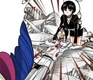 Mayuri has Nemu restrain Uryū for the healing process.