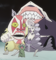 Nel and her Fracción during their super sentai-style intro.