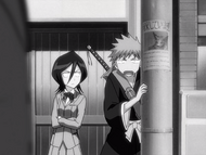 Rukia tells Ichigo that he can only be seen by other spiritual beings.