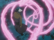 Byakuya atacando a Kariya.