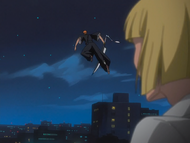 Ichigo leaves his conversation with Shinji.