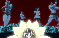 Dordoni and the other resurrected Arrancar are summoned by Mayuri.