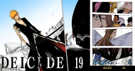 Tatsuki, Keigo, Don Kanonji, Rangiku, Gin, Aizen, and Ichigo on the cover of Chapter 417.