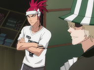 Renji tells Urahara to bring Sado back soon.