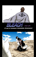 Byakuya, Rukia, and Aizen on the cover of Chapter 177.