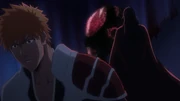 Yhwach s'éloigne d'Ichigo pour attaquer Mimihagi