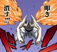 Edrad prepares to finish off Ikkaku.