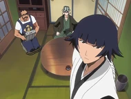 Suì-Fēng warns Urahara to not let anything happen to Yoruichi.