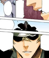 Urahara criticizes Aizen for touching him twice without a plan.