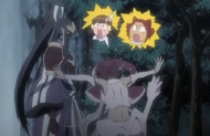 Tobiume and Haineko express shock at Senbonzakura's sudden appearance.