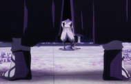 Ichigo saves Grimmjow from being finished off by Askin.