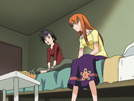 Tatsuki and Orihime talk about Ichigo.