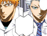 Hitsugaya explains the danger posed by the Menos-level Arrancar to Ichigo.