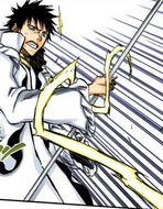 Aaroniero is caught when Rukia uses Hainawa against him.