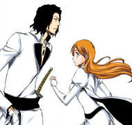 Starrk suddenly appears in front of Orihime Inoue.