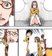 Chizuru questions what is going on and infers that her friends are hiding something from her.