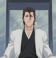 Aizen na tronie w Las Noches.