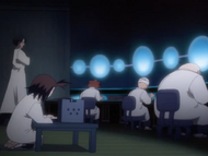 Akon's team attempts to track the Cloning Arrancar.