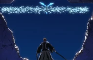 Uryū activates his  and prepares to resume his battle with Ichigo.
