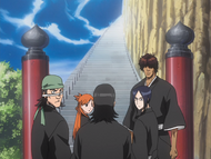 Orihime and her friends stun Aramaki with their conviction.