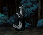 Byakuya aparece con una Inconsciente Rukia en sus brazos