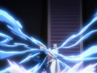 Ichigo clashes with Ulquiorra.