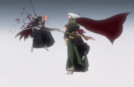 Ichigo is impaled by Ganryū.