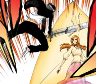 Orihime using Shiten Kōshun against Kūgo.