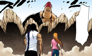 Jidanbō creates a barrier to separate Ichigo from his friends.