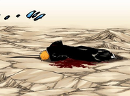 Ichigo struggles to get up.