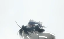 Kenpachi empale Unohana.