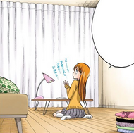 Orihime writes instructions to leave behind for Hitsugaya and Rangiku.