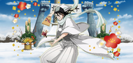 Byakuya wearing a New Year outfit.